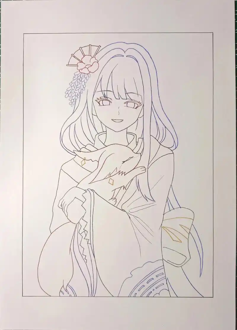 手绘雷电将军."你要与我为敌吗"#原神 #雷电将军 #二次元 - 抖音