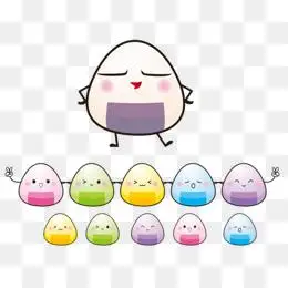卡通可爱q版糯米团子