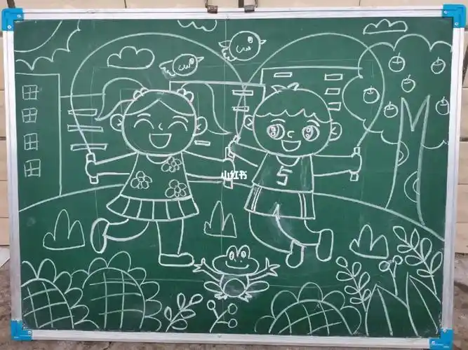 快乐大课间跳绳简笔画儿童简笔画少儿