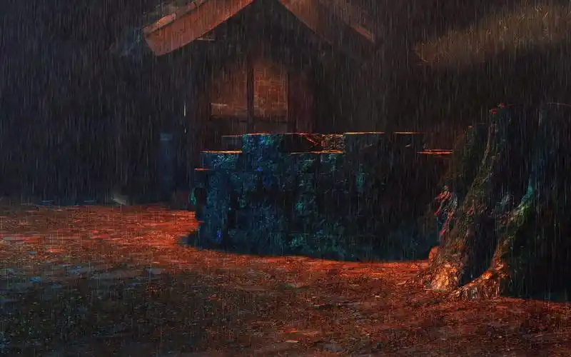 下雨天夜晚视频素材