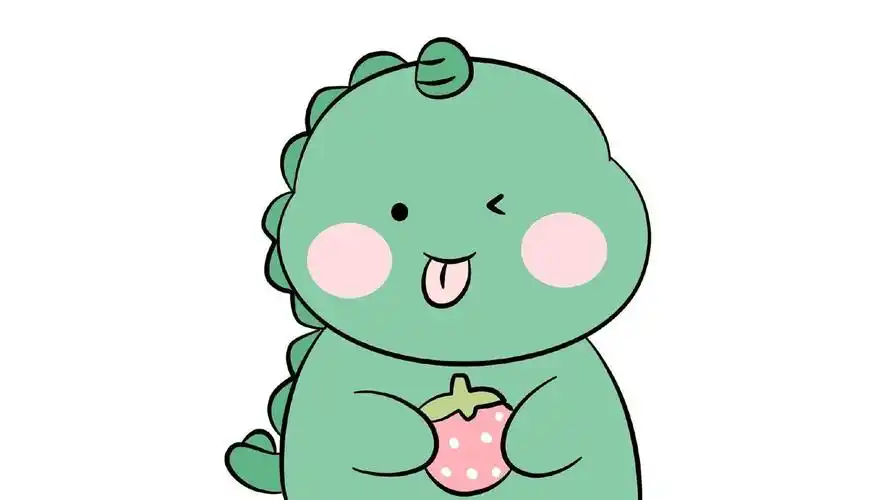 可爱萌系小恐龙桌面壁纸