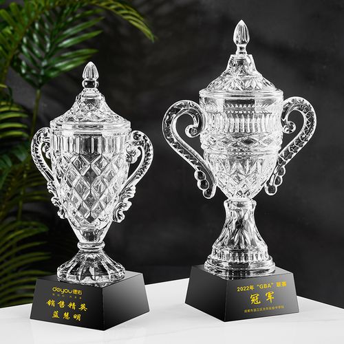 超大号创意水晶奖杯定制团队比赛冠军奖杯企业年会颁奖运动会球杯