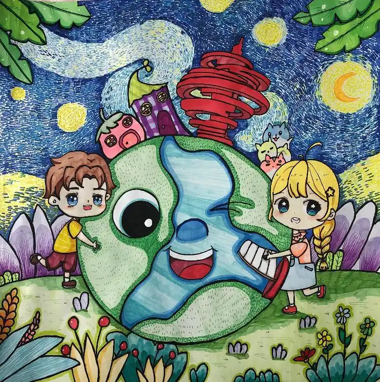 青岛市第52个世界地球日绘画大赛获奖作品选登二