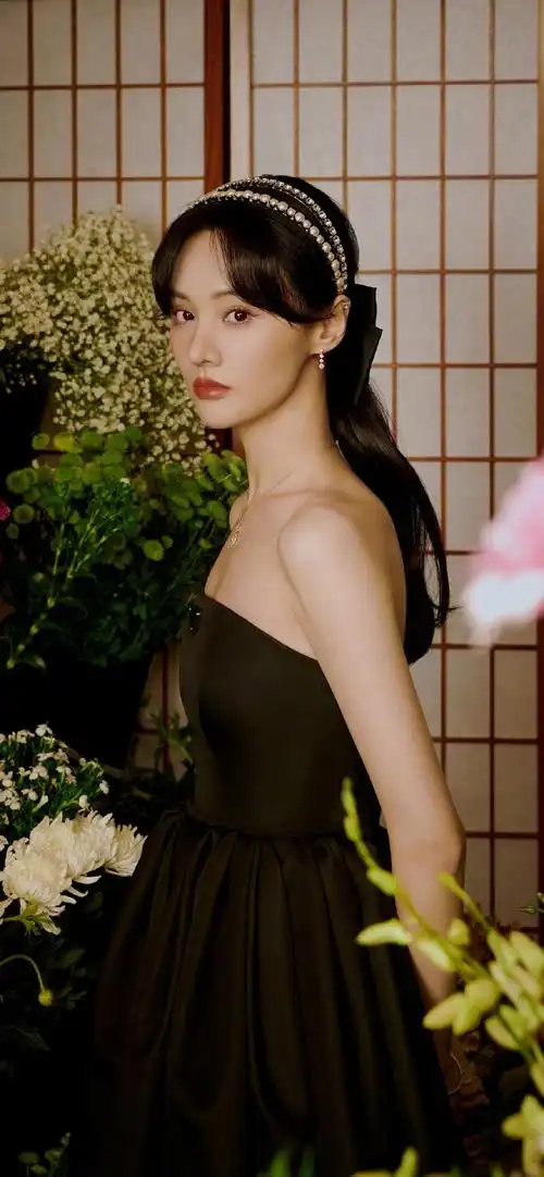 郑爽优雅鲜花大片高清手机壁纸