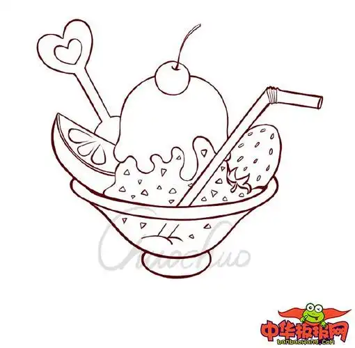 教我画可爱的冰淇淋甜点,解暑小甜品简笔画