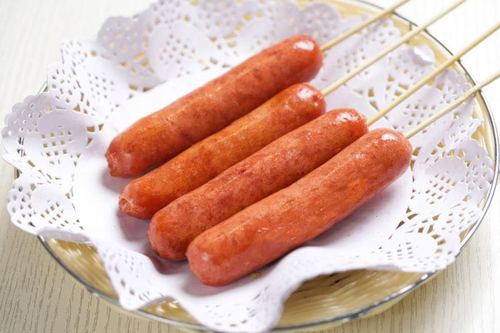 牧爵台式风味香肠烧烤油台冷冻食品热狗专用鸡肉香肠