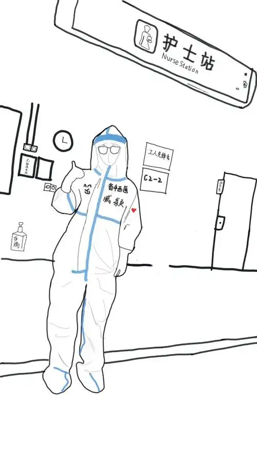 李靖凌晨长长的走廊里有我们忙碌的背影抗疫日记