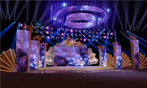 中山灯光音响出租赁 晚会年会舞台led屏幕出租赁搭建