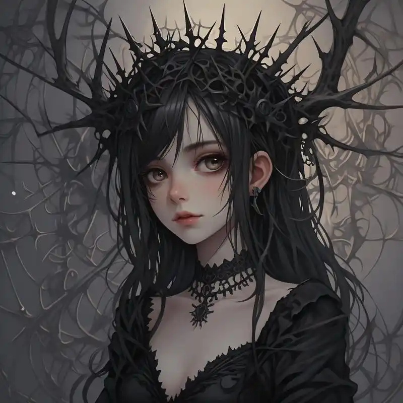 94黑暗系冷血哥特风头像09 沉浸在黑暗系的魅力中,这些哥特风头像