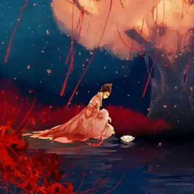 古风情侣头像高清两张与君长诀