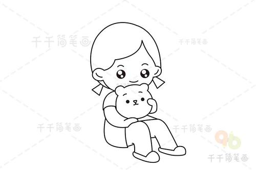 可爱小女孩简笔画教程