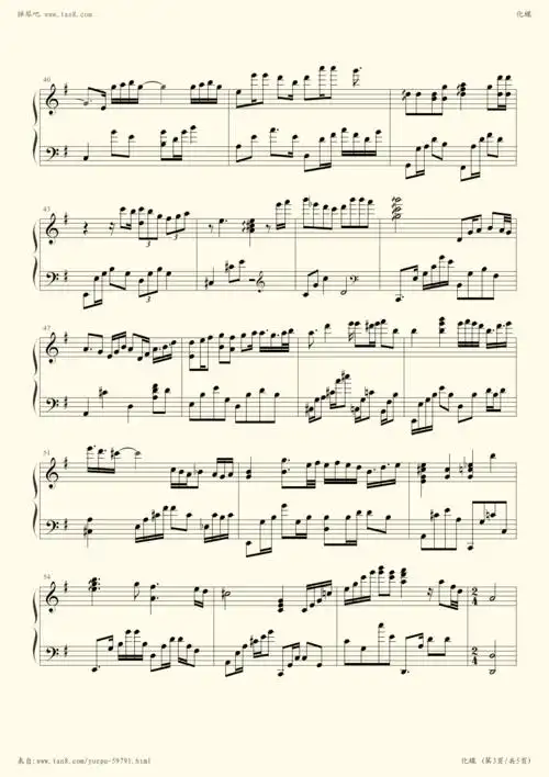 化蝶-何韵诗-何韵诗小提琴谱