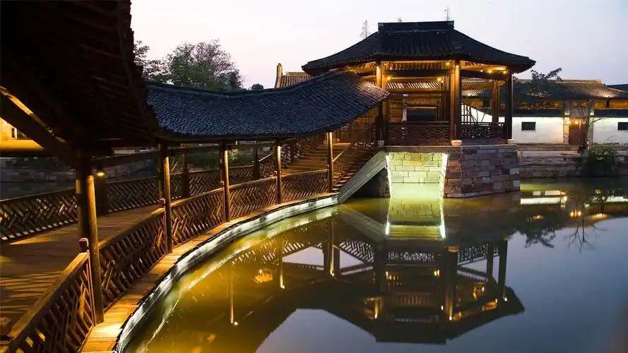 乌镇西栅夜景高清桌面壁纸