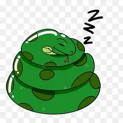 png下载psd黄色的小蛇分割线插画下载 png下载psd卡通绑着气球的蛇