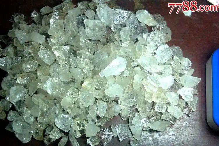 纯天然水晶原石水晶石一斤500克水晶碎石