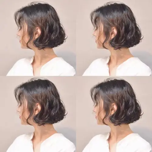 "蛋蛋头"烫发,巨显嫩_短发