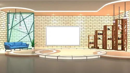 明亮空间虚拟演播室背景素材 | datavideo virtualset 虚拟背景素材网