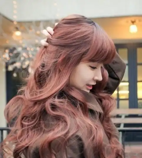 唯美长发螺旋卷发发型图片