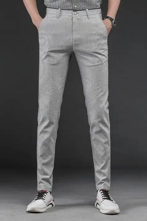 夏季灰色裤子上衣搭配 灰色裤子搭配-ship188.com