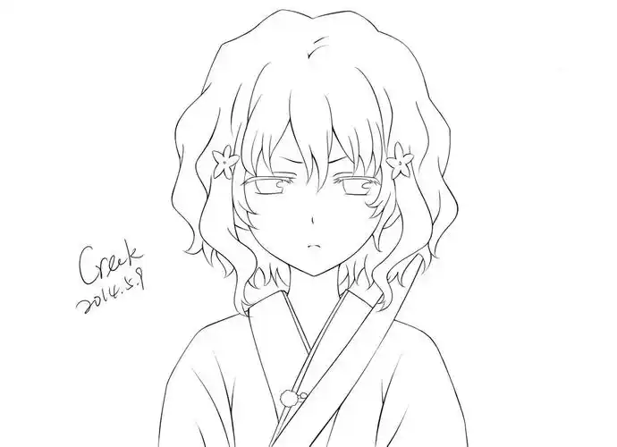 手绘 插画 线稿 手稿 黑白素材