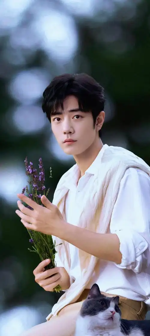 肖战|壁纸白衣少年郎人间多喜乐#肖战##肖战平安喜乐