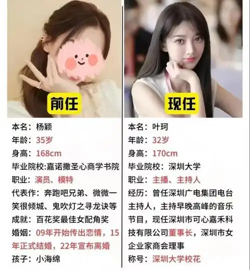 46岁黄晓明新恋情:对比前任李菲儿和前妻ab与现任叶珂,差异明显