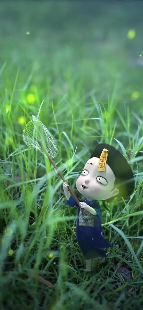 僵小鱼可爱形象手机壁纸