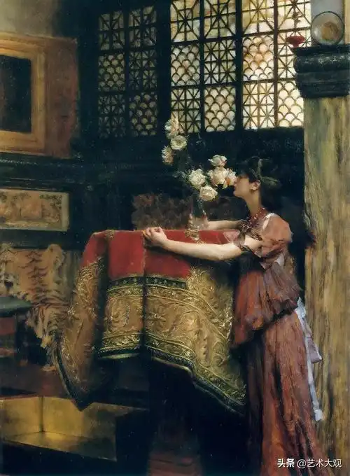 欧洲古典人物油画里奢华和诗意的生活 | 塔德玛爵士油画欣赏