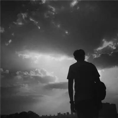 情头天空背影夕阳