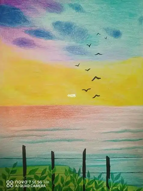 彩铅风景画简单 彩铅风景画简单初学者_牛求艺网