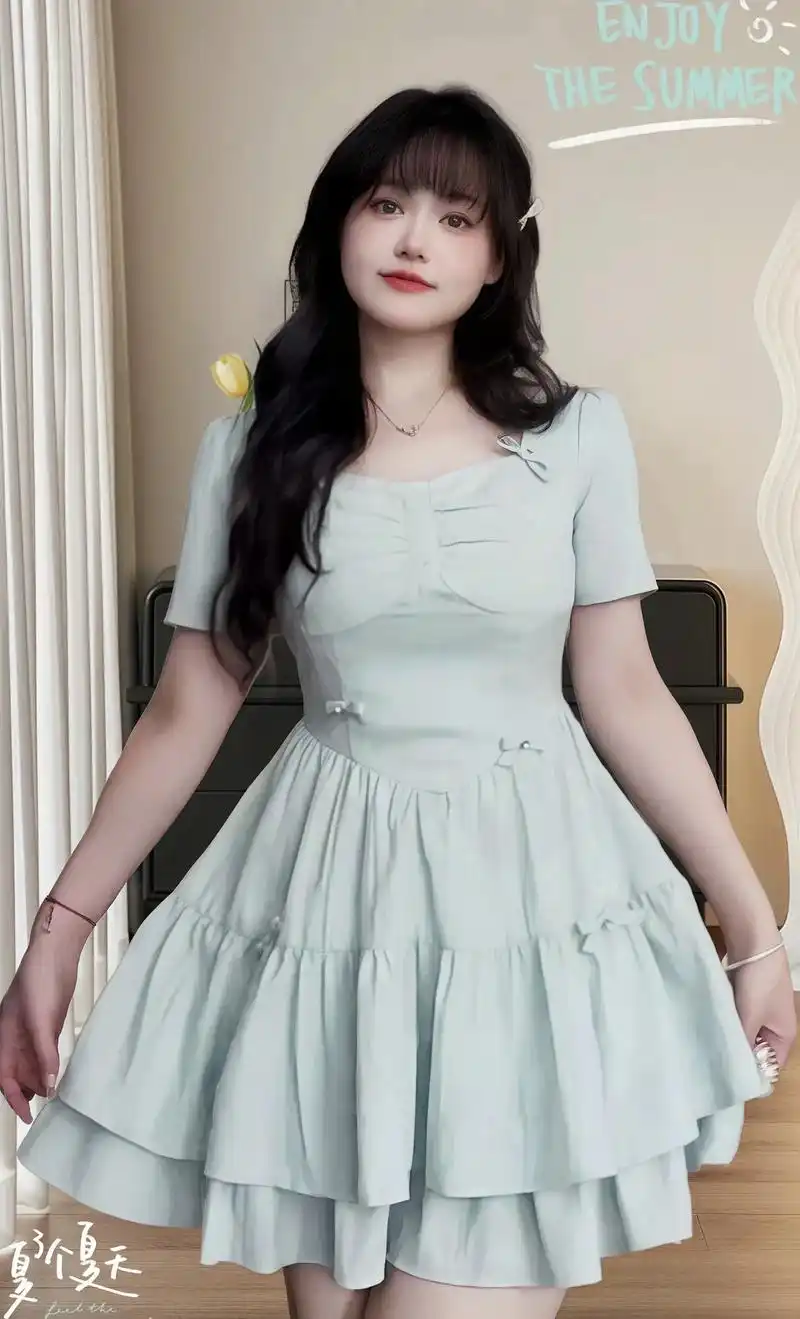 96宝子们,今天给微胖的姐妹推荐一条绝美连衣裙78