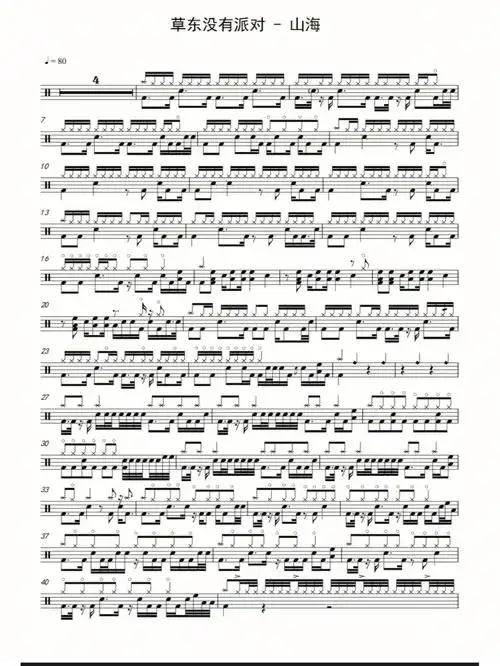 说说你架子鼓学会的第一首歌曲吧