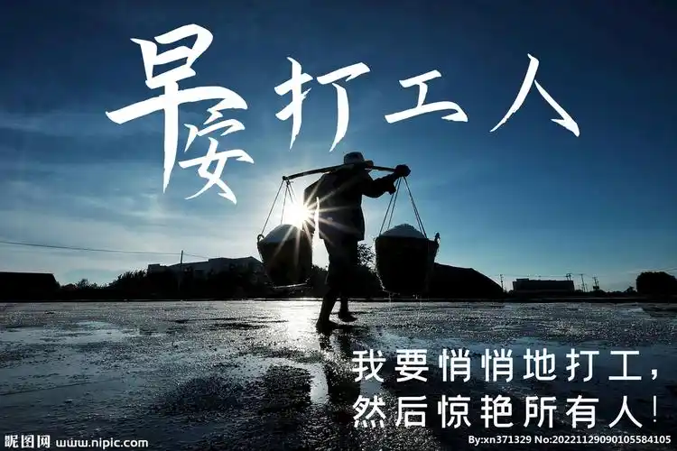 早安打工人五一劳动节背景