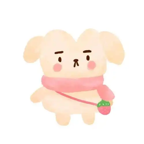 童趣简约手绘动物情侣头像