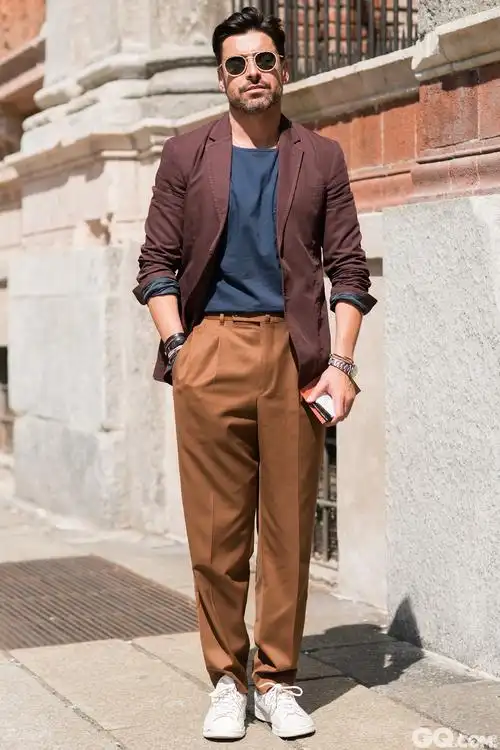 2016米兰春夏男装周街拍 优雅的madmen