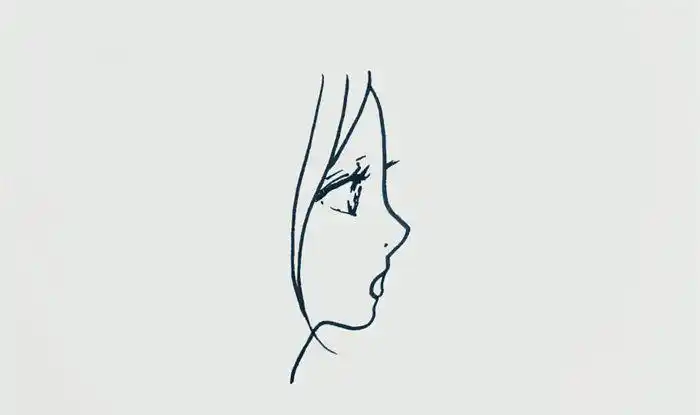 侧脸闭眼简笔画简单彩色闭眼睛简笔画简笔画--如何画q版吹长笛的女孩