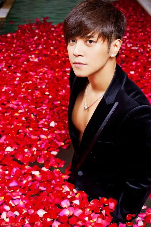 高清组图:罗志祥万朵玫瑰共浴 小秀性感事业线_高清图集_新浪网