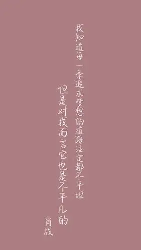 自制肖战语录壁纸禁二