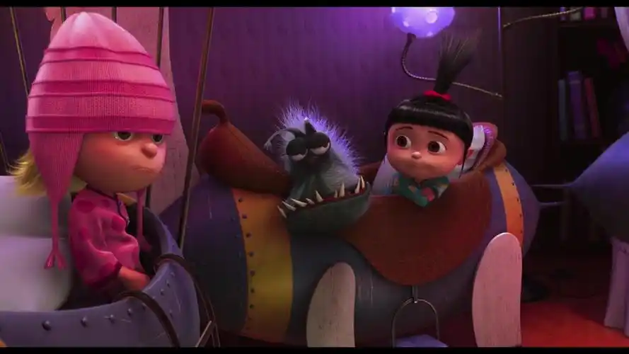 【小黄人】神偷奶爸~三个小女孩的睡前故事,德鲁的kiss的改变_哔哩