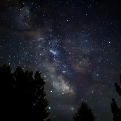 好看唯美纯净的璀璨星空微信风景头像图片