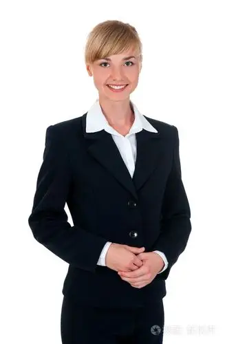 穿西装的年轻女人