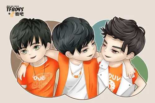 tfboys,王俊凯,王源,易烊千玺,板绘回忆里的你们,0806出道heart.