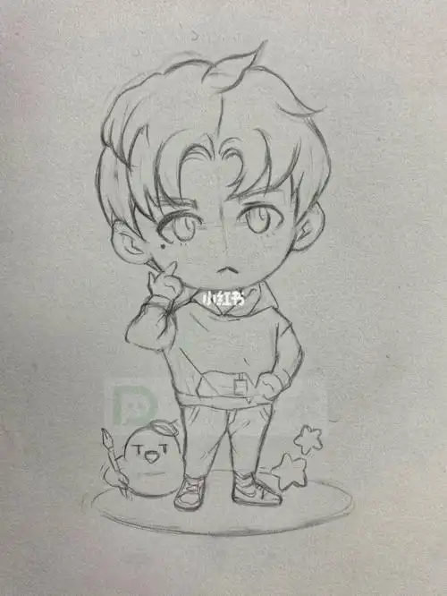 q版帅气小哥哥简笔画教程简笔画教程人文绘画