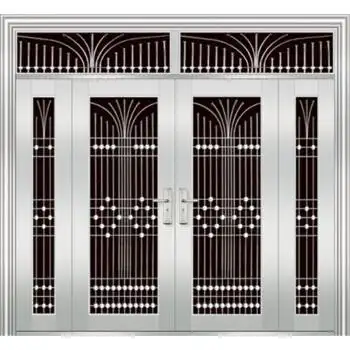 304不锈钢门 不锈钢别墅大门 防盗门楼寓门 进户门定制 304门框304