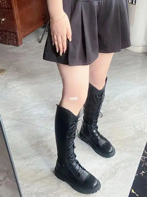 长筒骑士靴我们胖mm也可以穿05围40cm