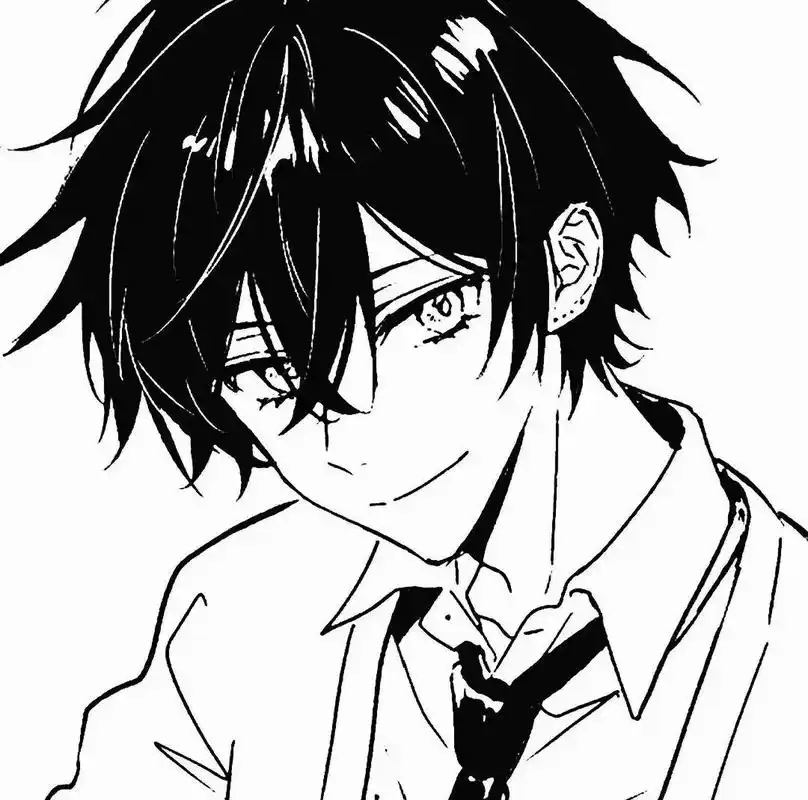 动漫男头︱ins高级感日系超帅气的黑白动漫男    图源网络