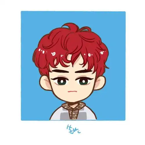 exactexo三辑朴灿烈预告照fanart手绘插画头像by.soraahaha