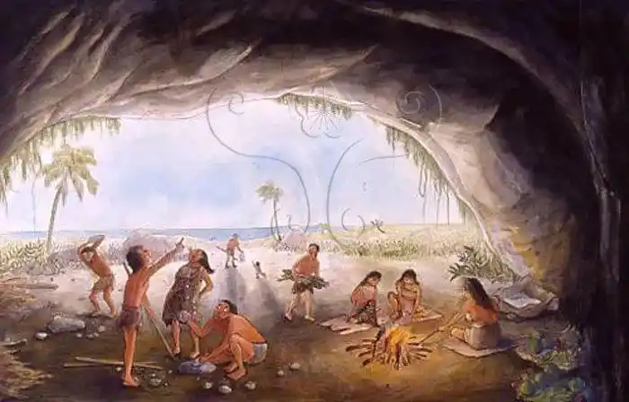 我们的祖先就能够用赤铁矿粉末将麻布染成红色,美化了原始人的衣着