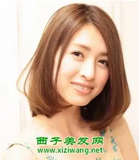 长发波波头直发发型20岁女生就是要这样美