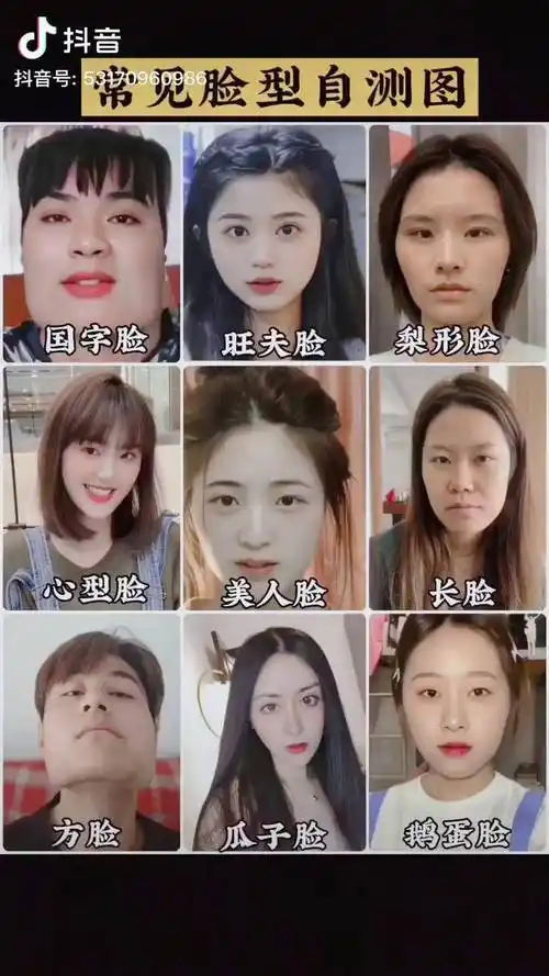你属于什么脸型脸型脸型测试